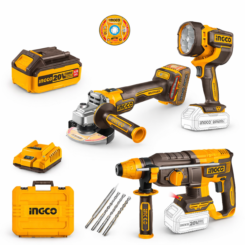 Combo 3 peças ingco (COSLI250183-9)